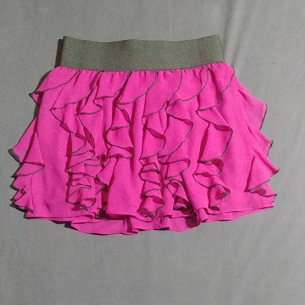 Like-New Women's Express Purple Ruffle Skirt Size M